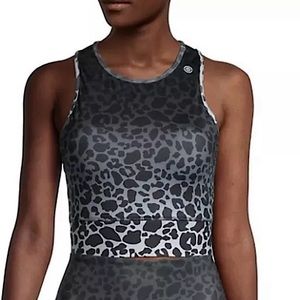 🖤 Max Studio Ombré Cheetah Longline Sports Bra / Crop Top (XS) – EUC 🖤